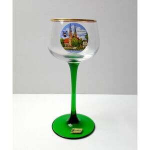 Vintage Bockling Neudenau Wine Glass German Neuruppin Souvenir Travel